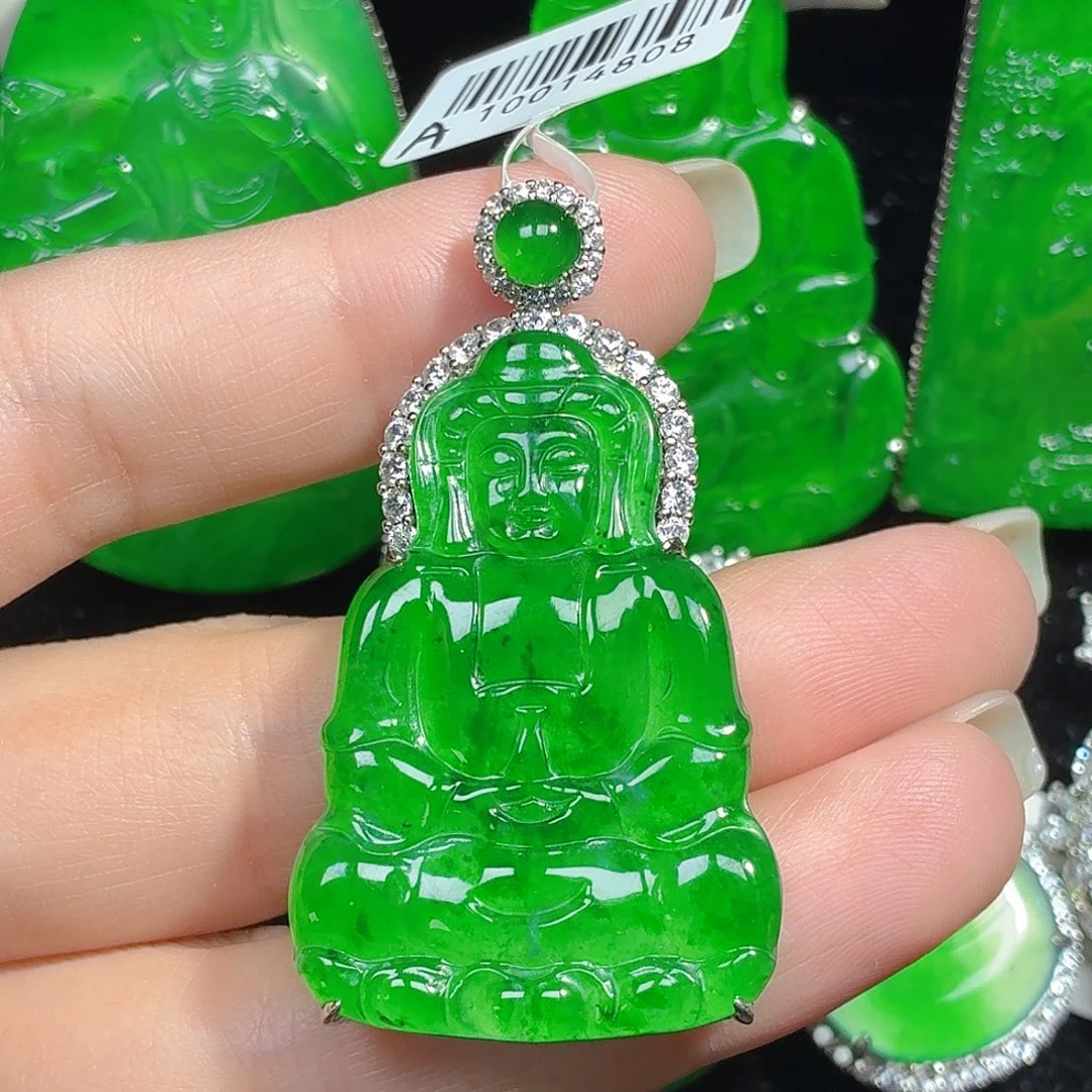 翡翠未镶嵌颈饰天然A货翡翠