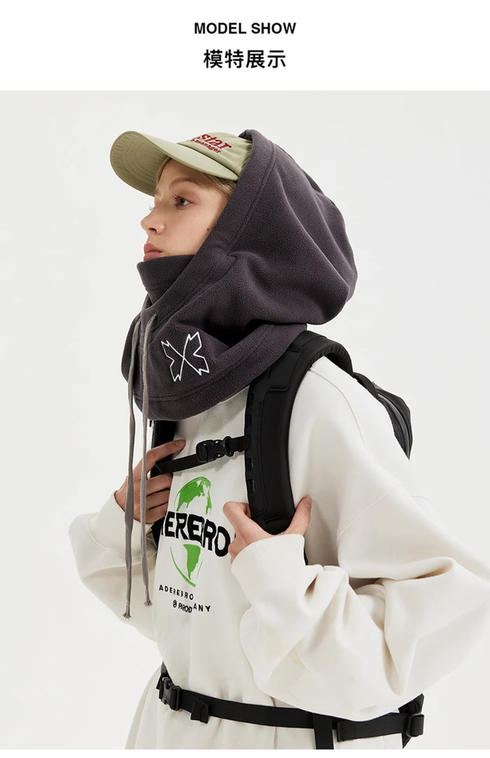 Huder 单板滑雪加厚保暖风雪帽 头盔保护帽 冷帽 保暖防风加厚