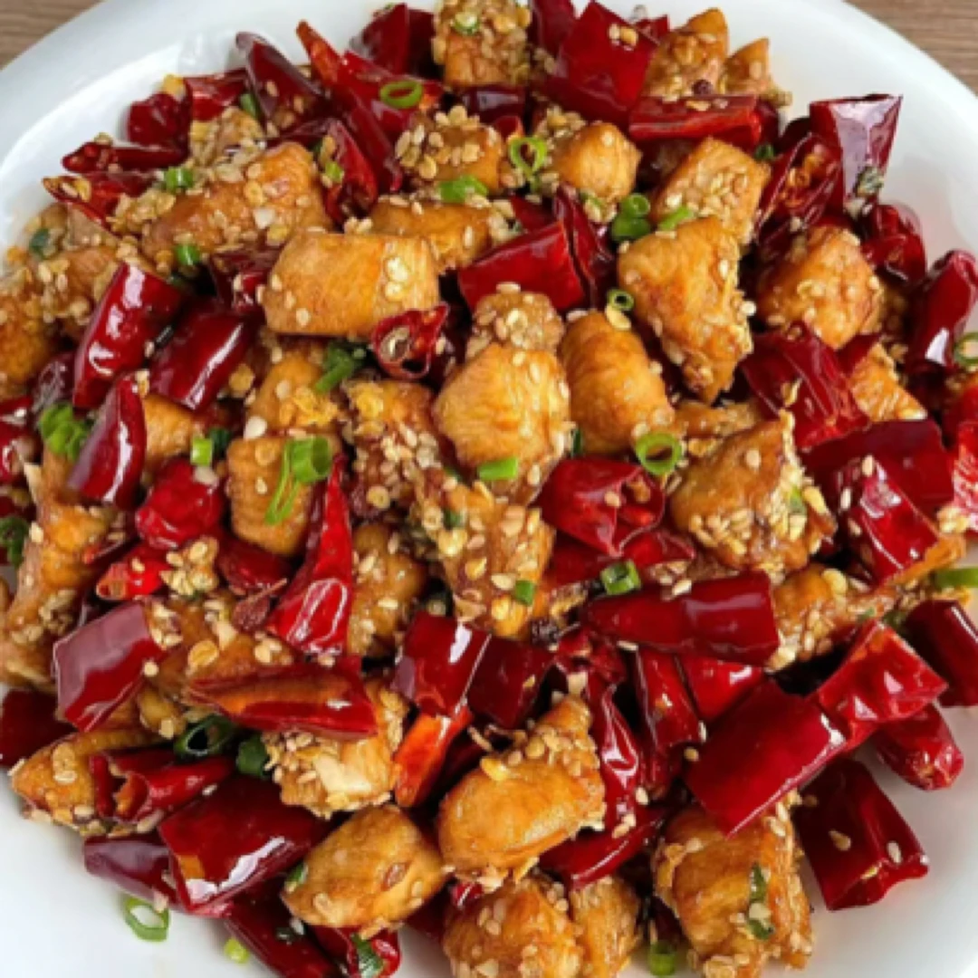 鲜广汇：蒜香辣子鸡500克大葱