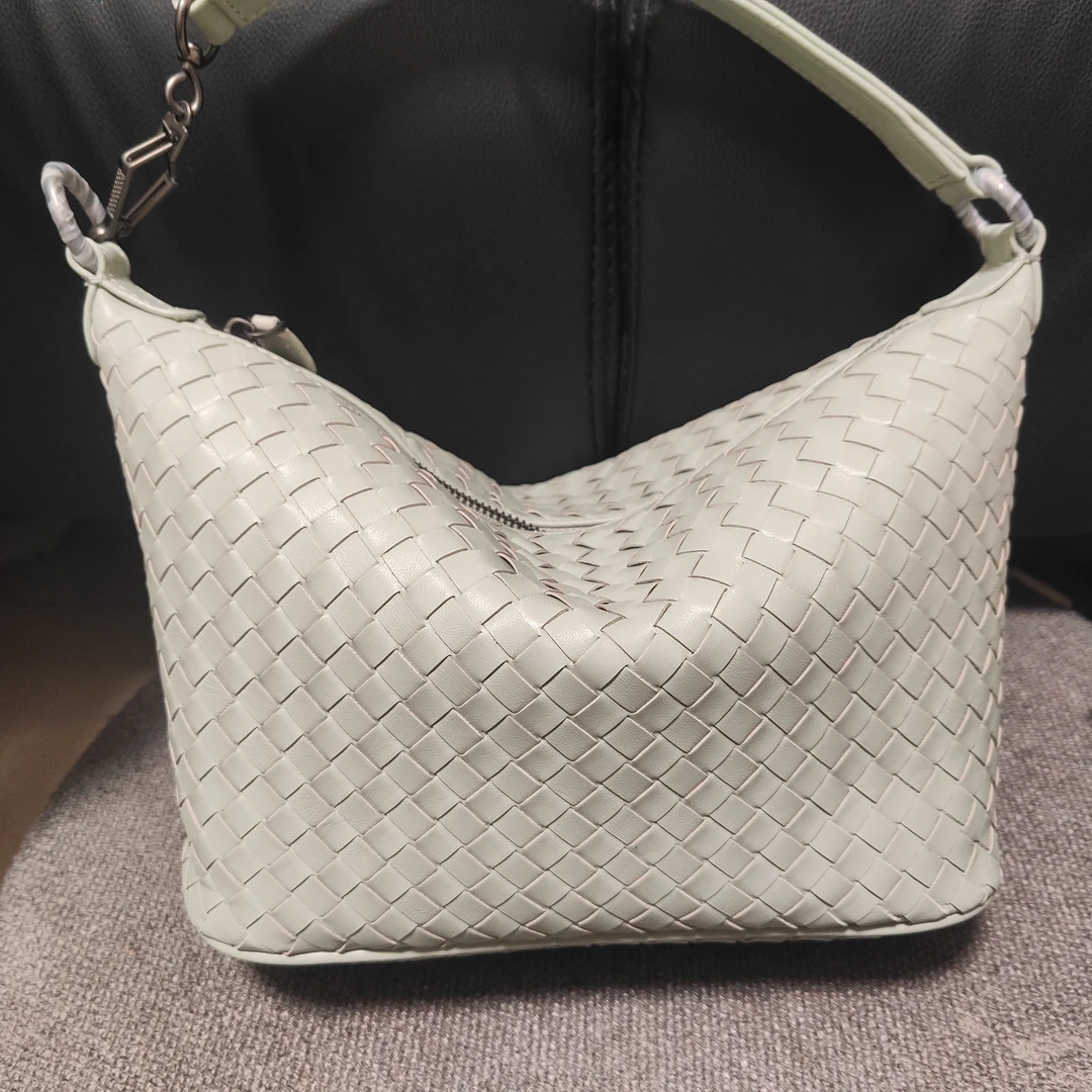 原单里外全皮！进口羊皮编织包单肩斜挎女