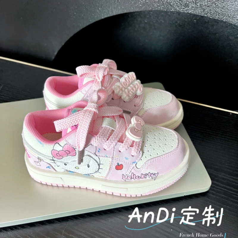 〖ANDI〗订制秋季新款女童卡通可爱猫咪休闲运动板鞋4874