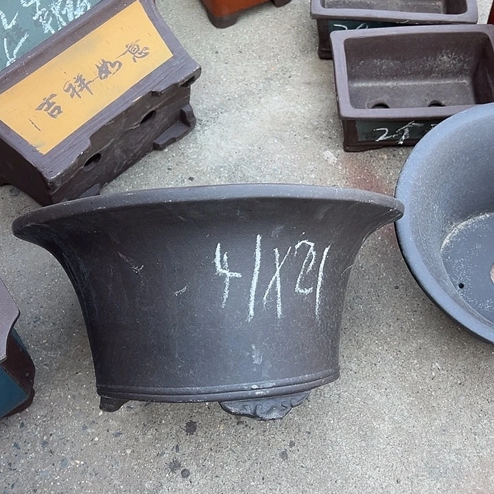 大***愁花盆紫砂透气花盆