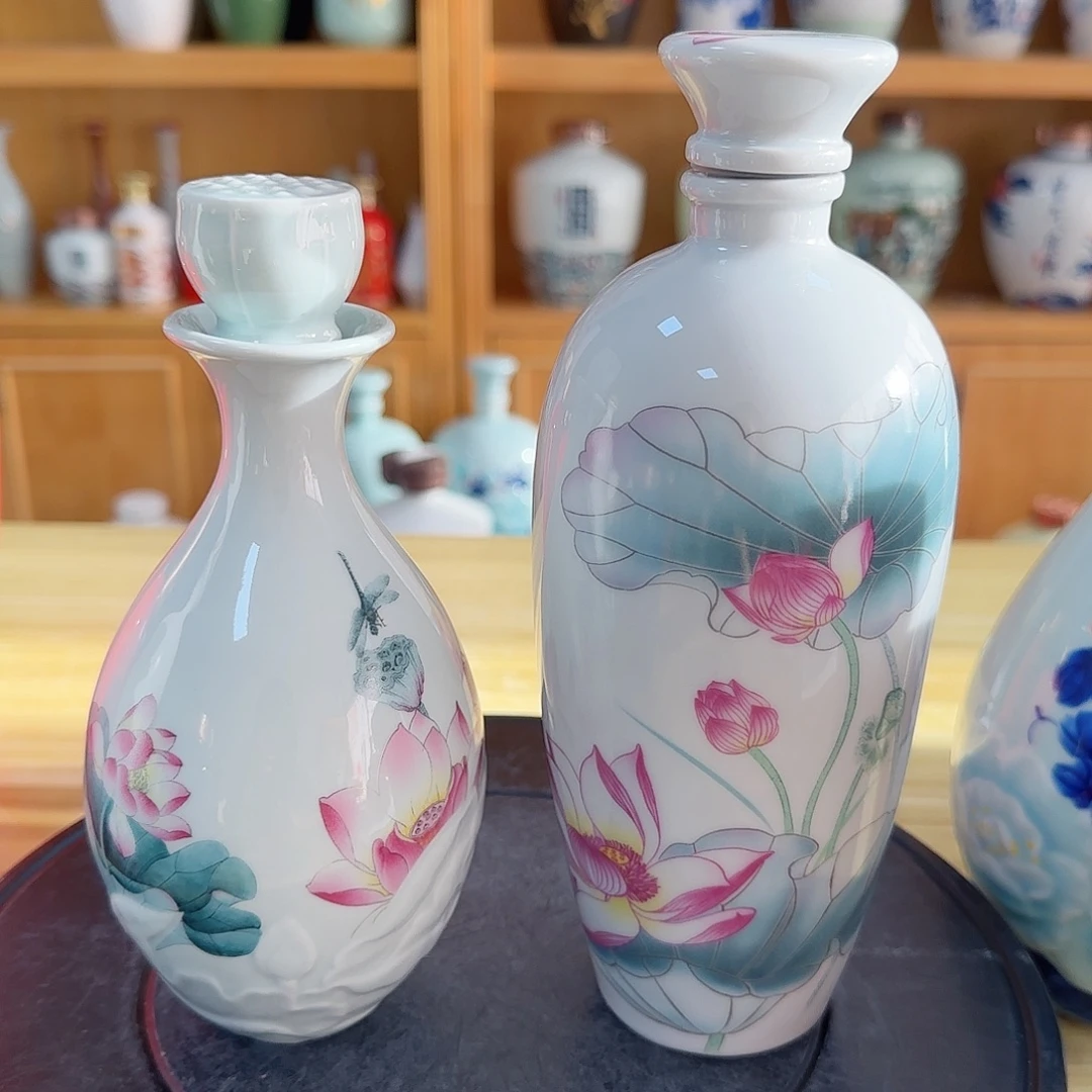 1斤荷花2个➕3个7两荷花酒瓶