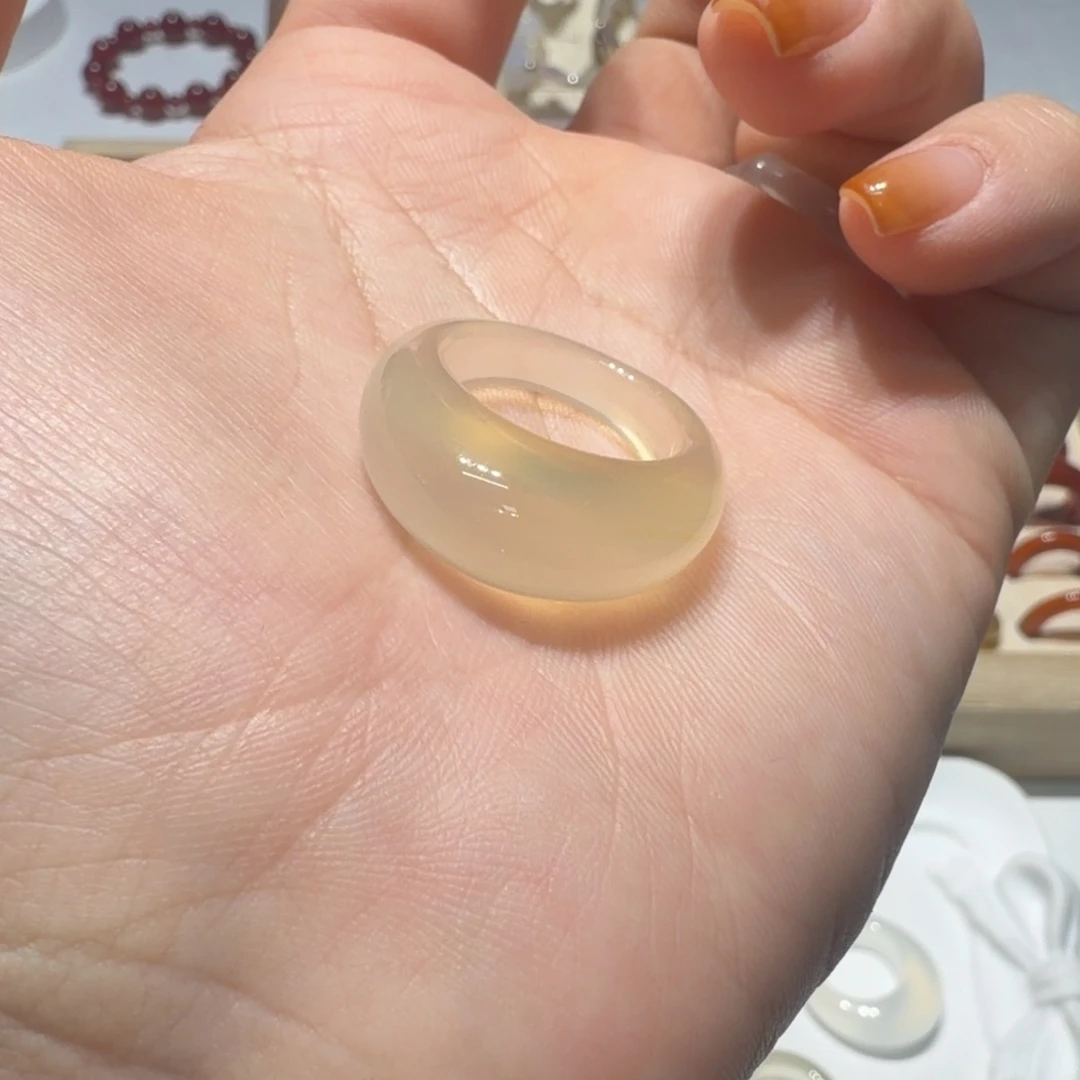 玛瑙/玉髓未镶嵌戒指港16/不退换