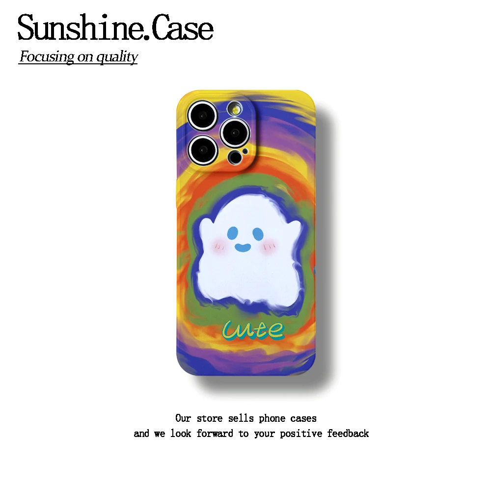 菲林软壳涂鸦幽灵适用于苹果华为vivo小米oppo一加防摔手机壳