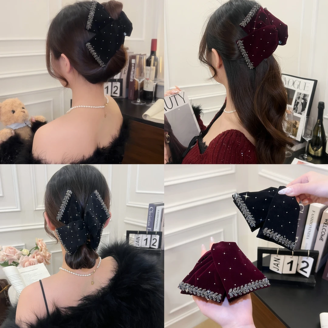 满天星三角抓夹高级感百搭时尚简约发卡后脑勺发饰