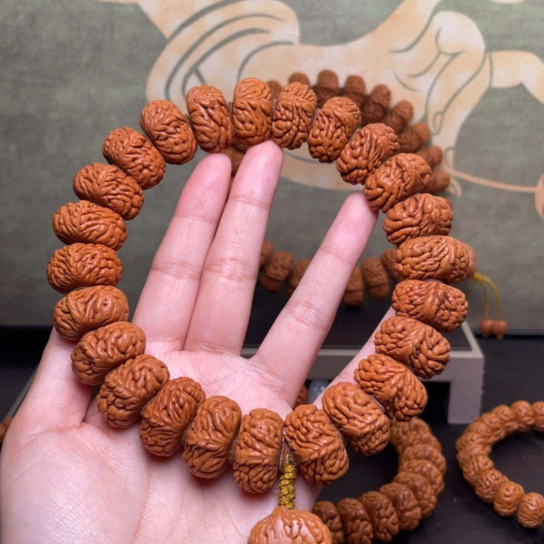 桃核吊坠23麒麟纹手持