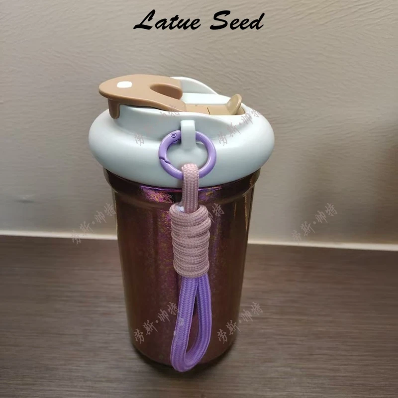 【A980·咖啡杯】新品高颜值带绳便携钛杯22207