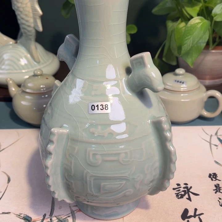 杯子瓷0138 青鸾汝瓷汝州发货