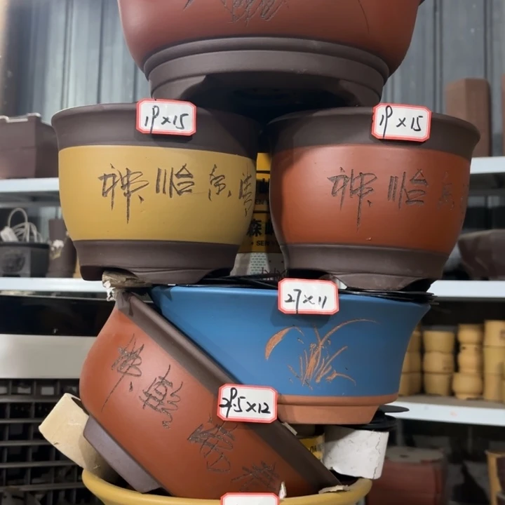 花盆紫砂100-6。