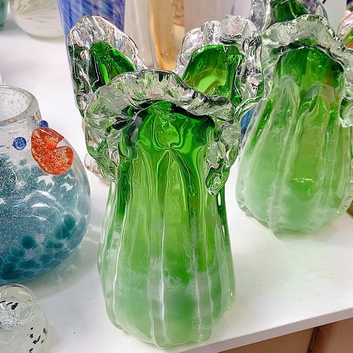 琉璃花瓶高度27厘米12厘米