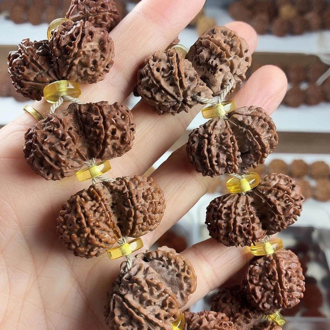 金刚菩提手串原生态精品双胞胎