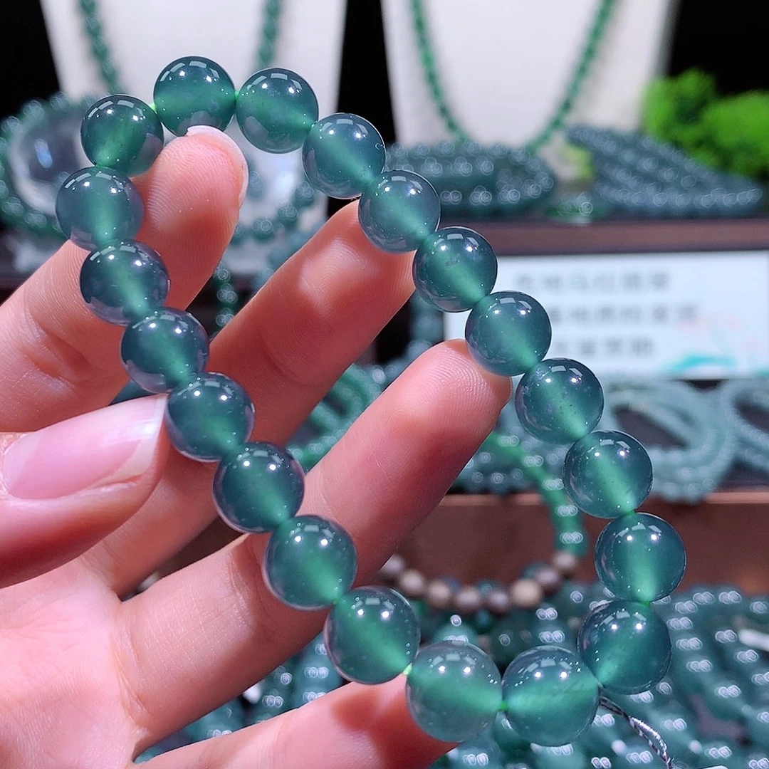 ****瑞翡翠未镶嵌手链天然a货翡翠手串10