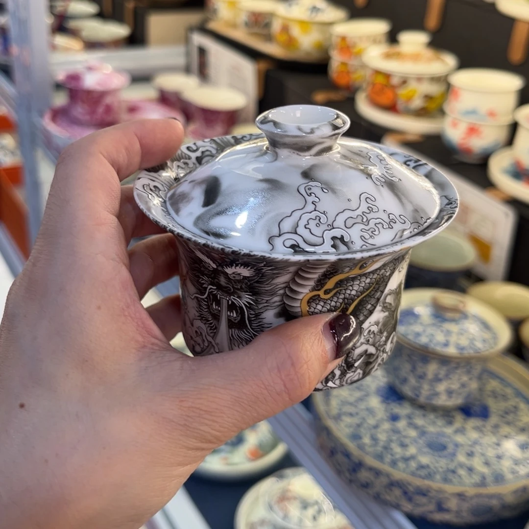 D***福陶景德陶瓷盖碗茶具