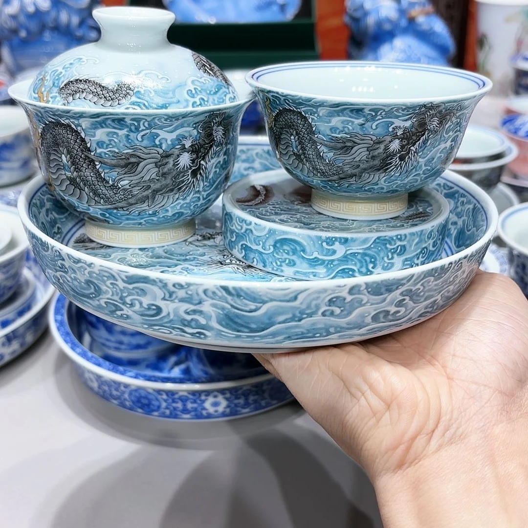 盖碗景德镇高温茶具