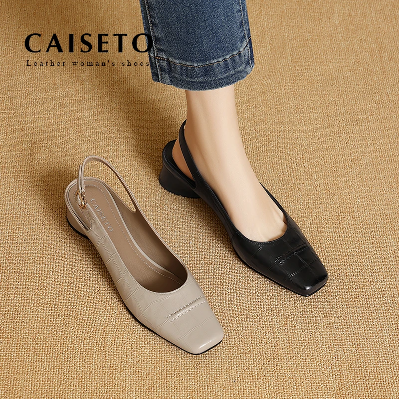 头层羊皮/3.5CM夏季新款时尚百搭休闲气质女鞋凉鞋25XL135