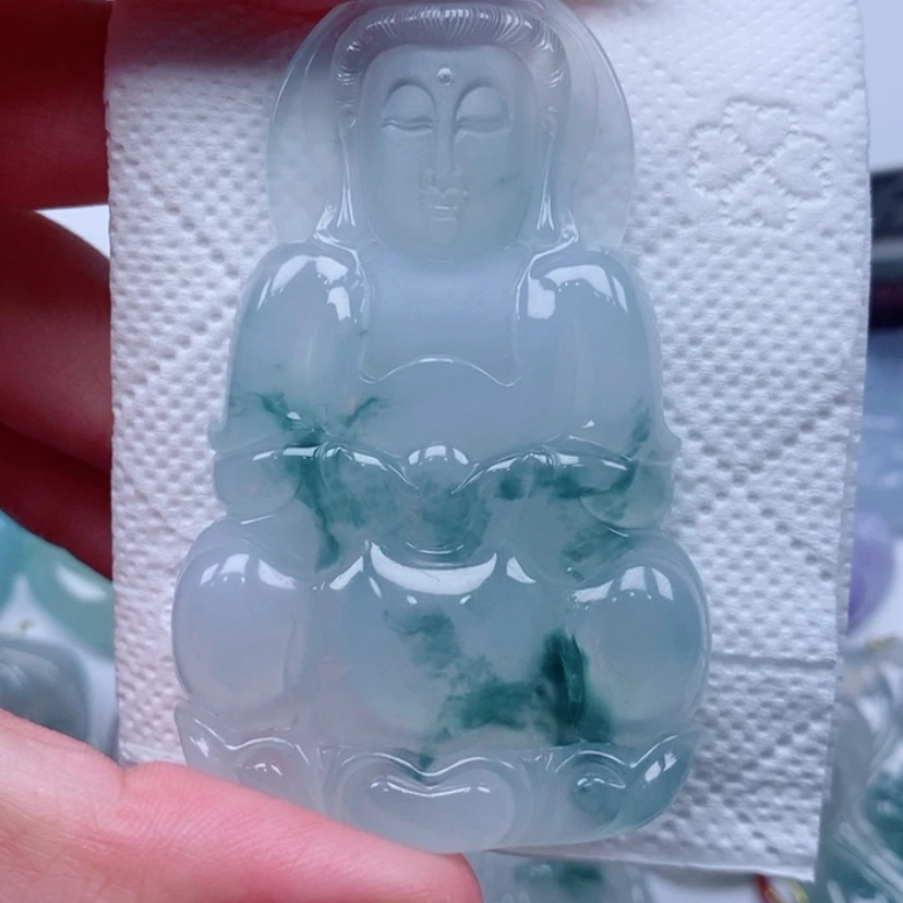 【闪购商品】颈饰未镶嵌翡翠b****eA货翡翠71.8✖️44.3✖️7.5