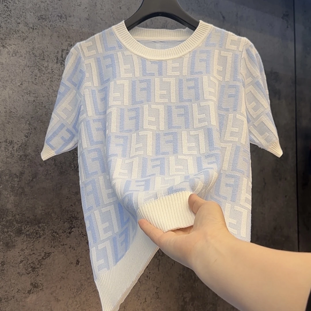 【定制大码女装80-200斤夏季新款时尚减龄显瘦羊毛宽松针织衫2097