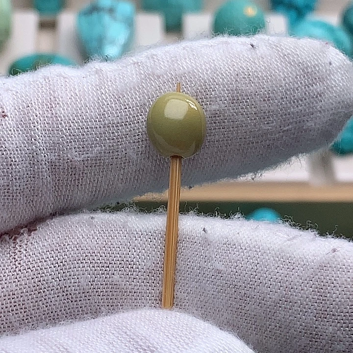 琥珀未镶嵌珠宝奇石直径7.8菜籽黄糖豆