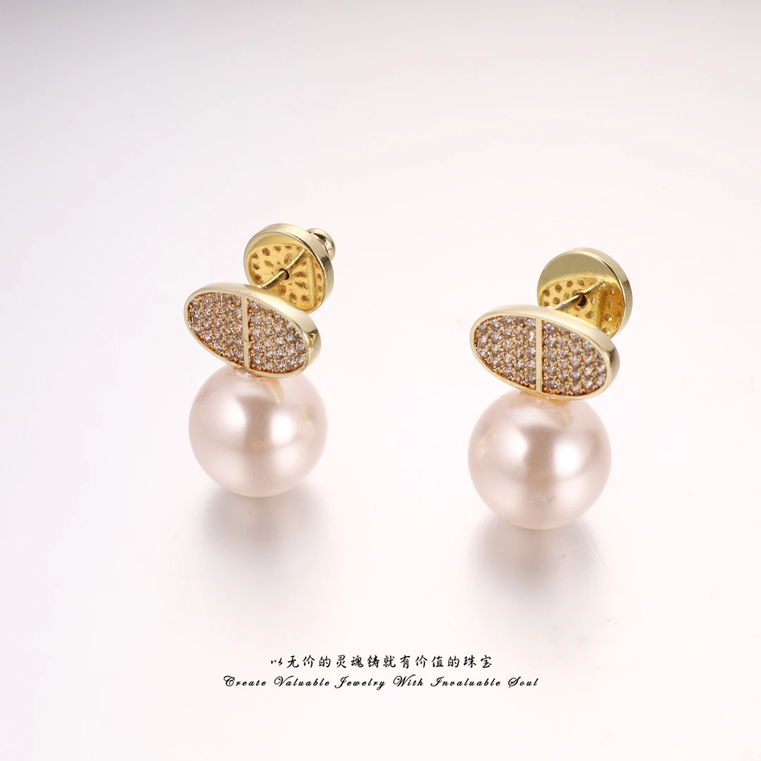 铜合金仿珍珠耳饰 【RUCHINE】美·珠珠高级感耳环 RCH-C-31028