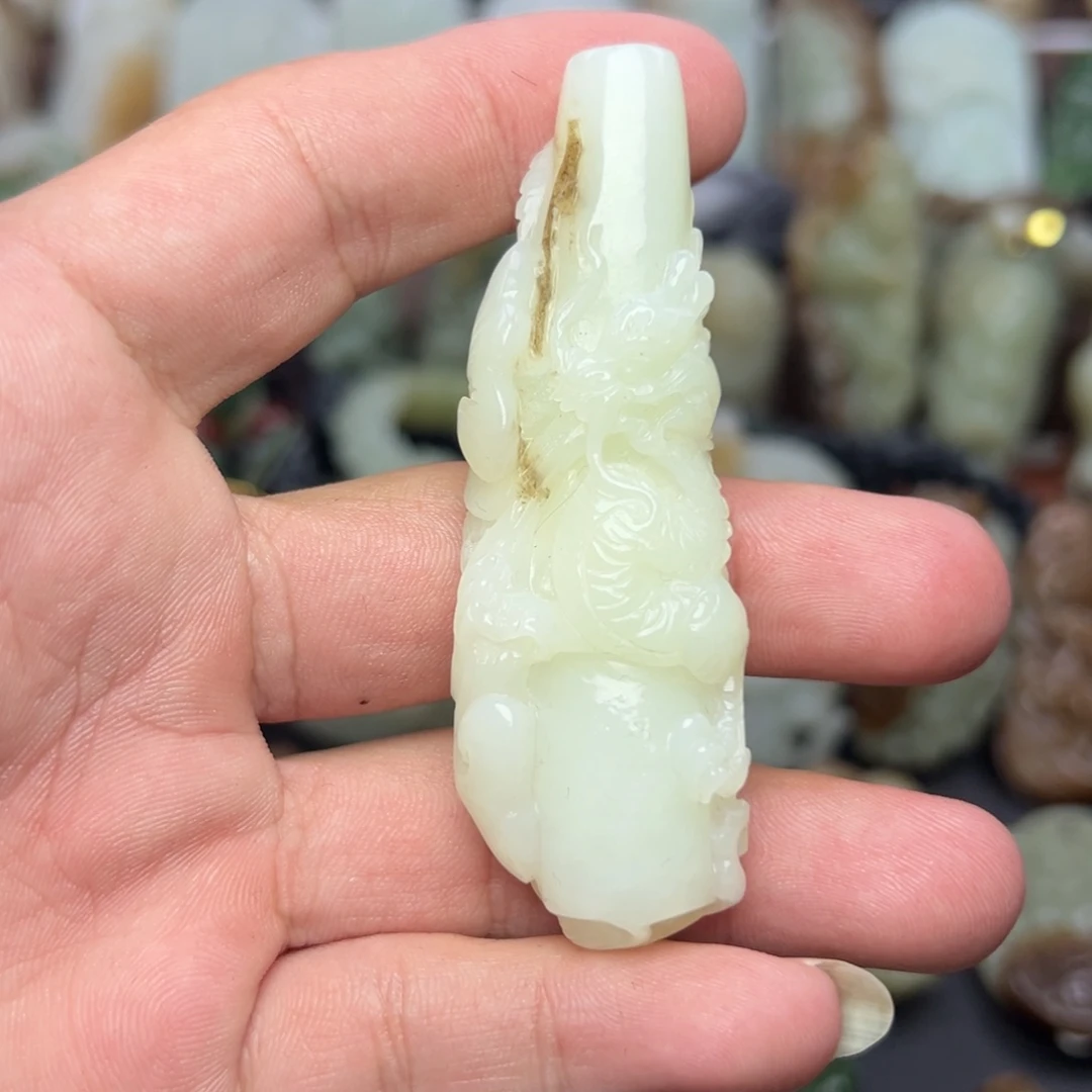 和田玉未镶嵌挂件