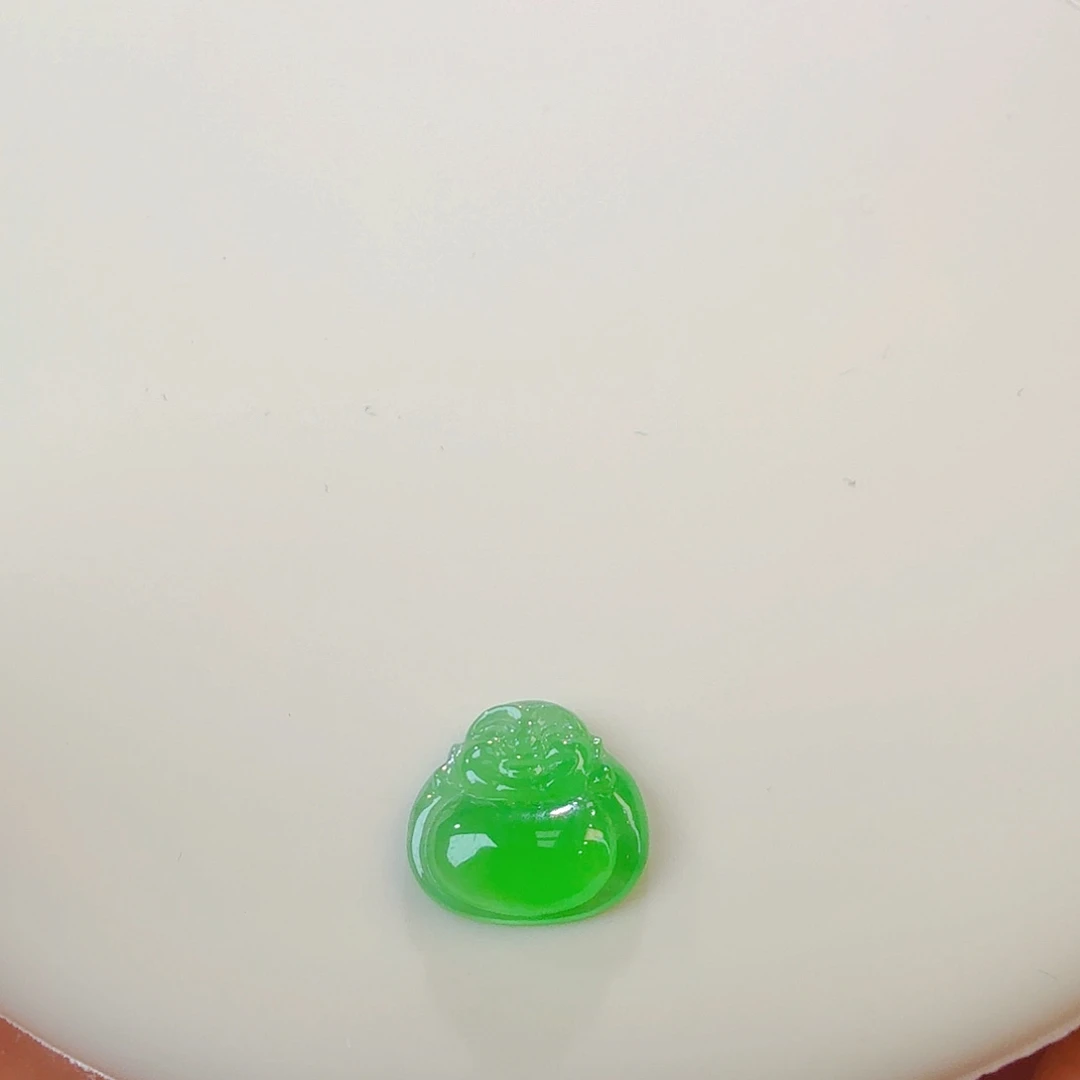 翡翠裸石冰阳绿佛公