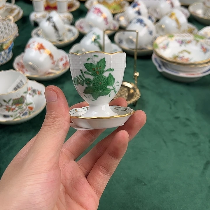 瓷片赫伦阿波尼5.5厘米蛋杯