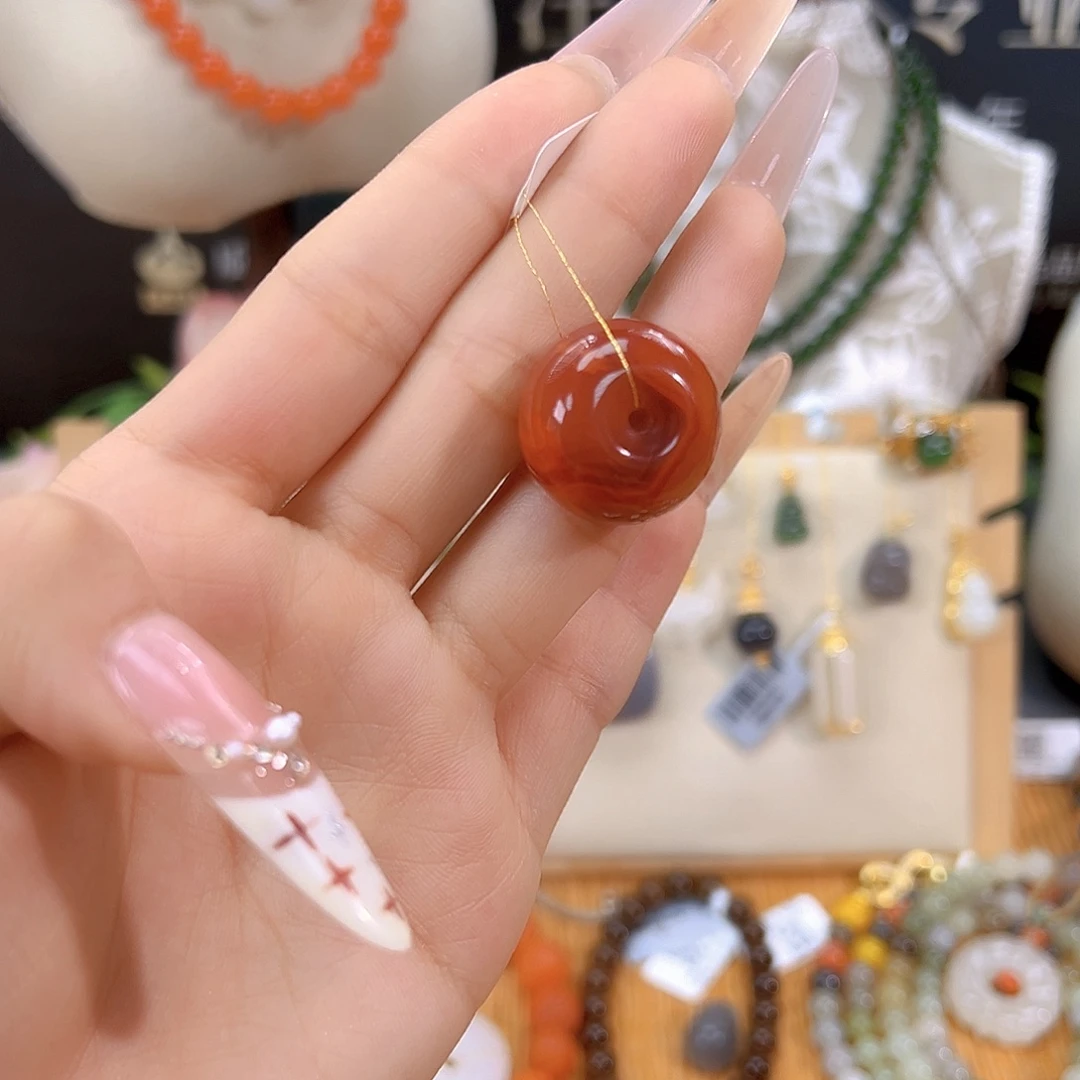 南红玛瑙未镶嵌项链sj