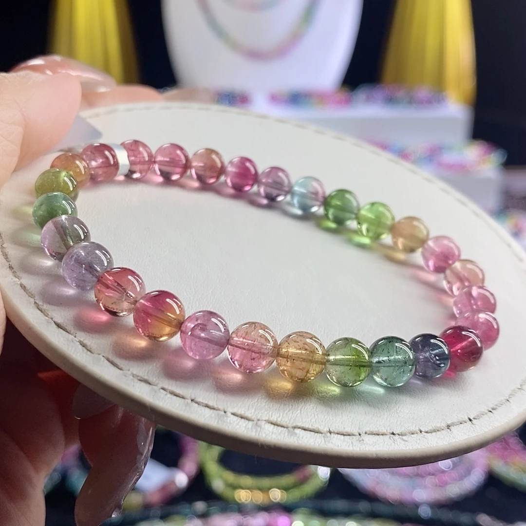 未镶嵌手链碧玺西瓜