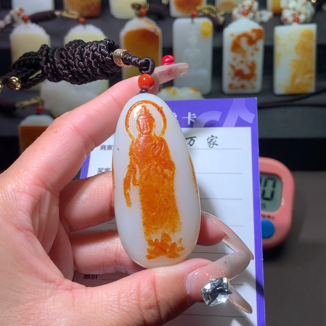 和田玉挂件未镶嵌龙**贵