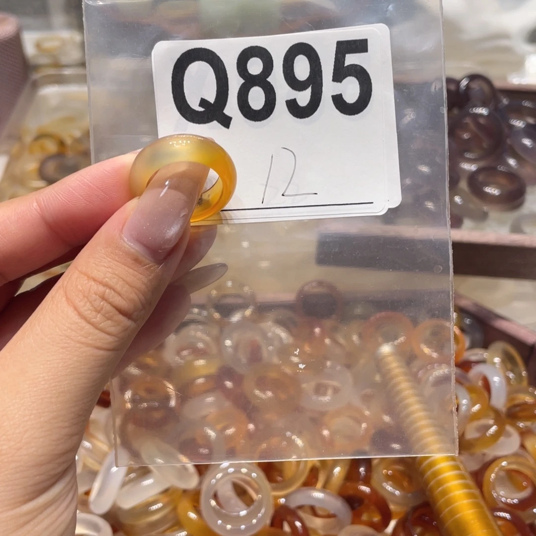 玛瑙/玉髓未镶嵌戒指895