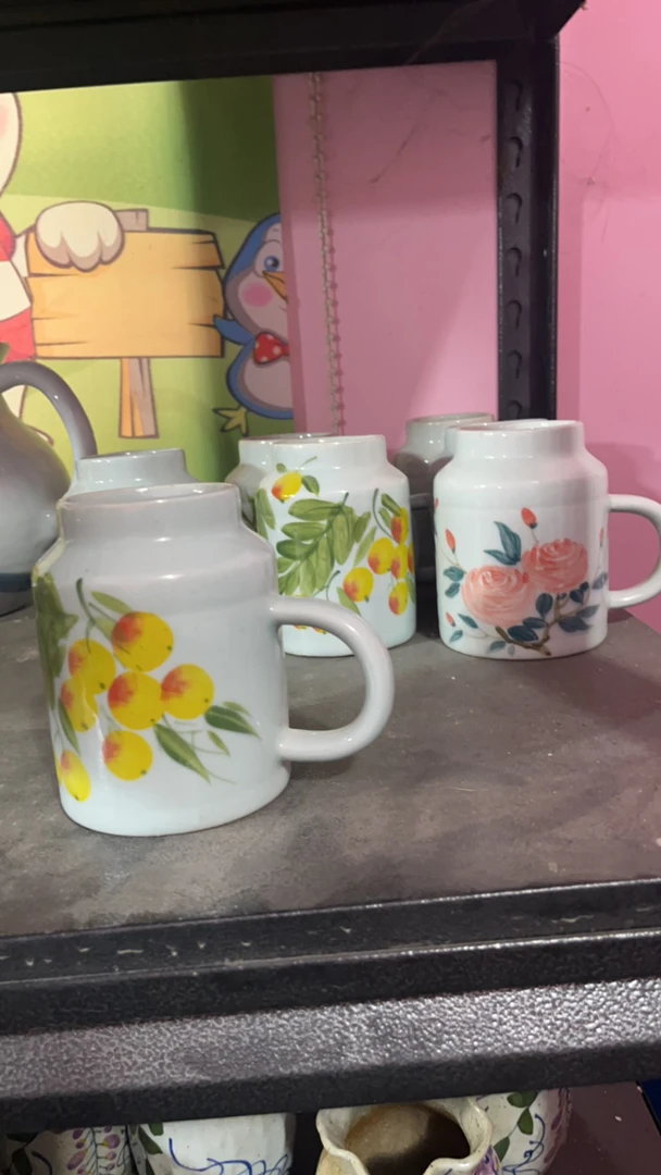 景德镇陶瓷热水瓶不带盖子 花色不指定