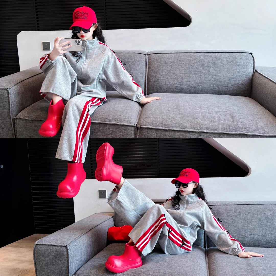 女中大童6-12岁套装秋装2025女童炸街潮服两件套秋款穿搭儿童服装