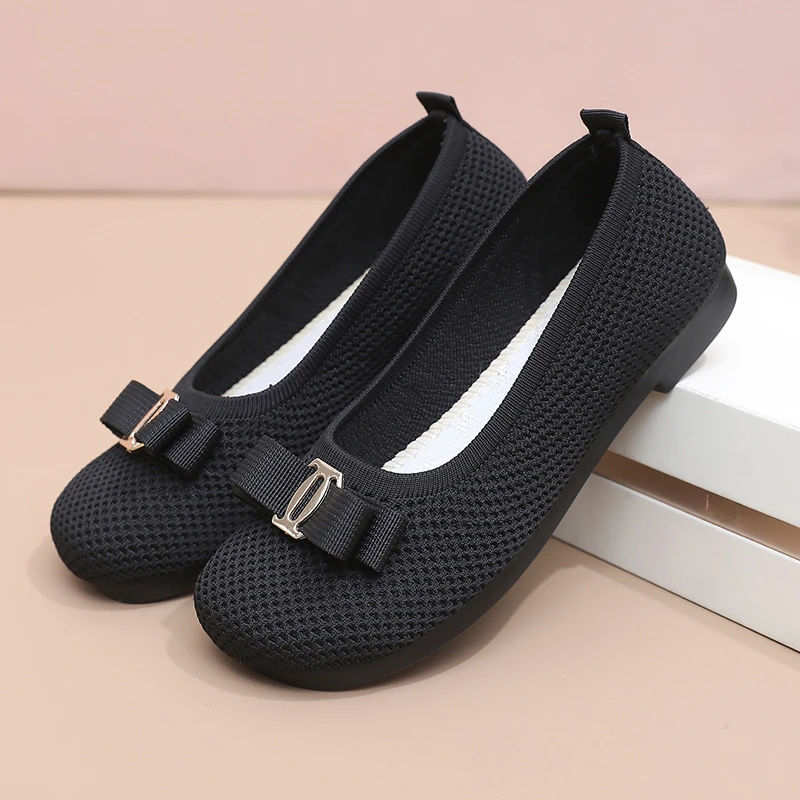 新疆西藏包邮鞋子女2025年春夏季新款蝴蝶结百搭软底休闲鞋轻便舒