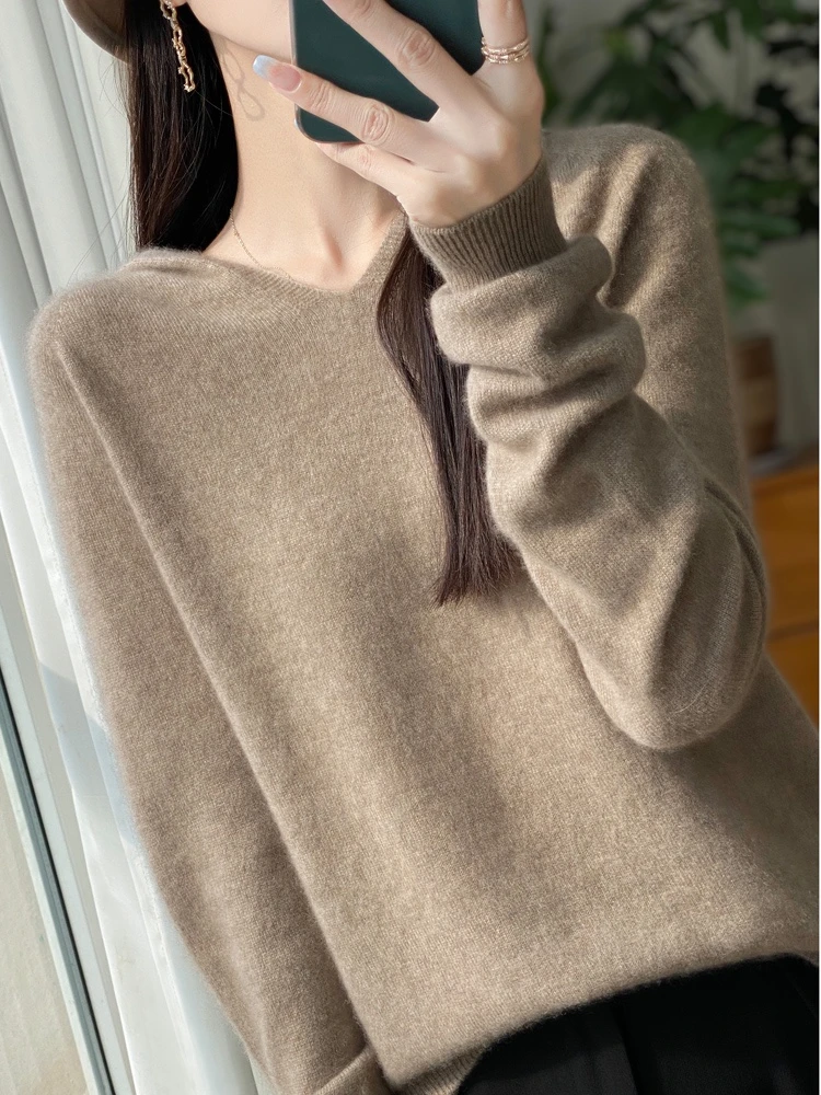 【品牌高货     100羊毛】一线V领帽衫Z900