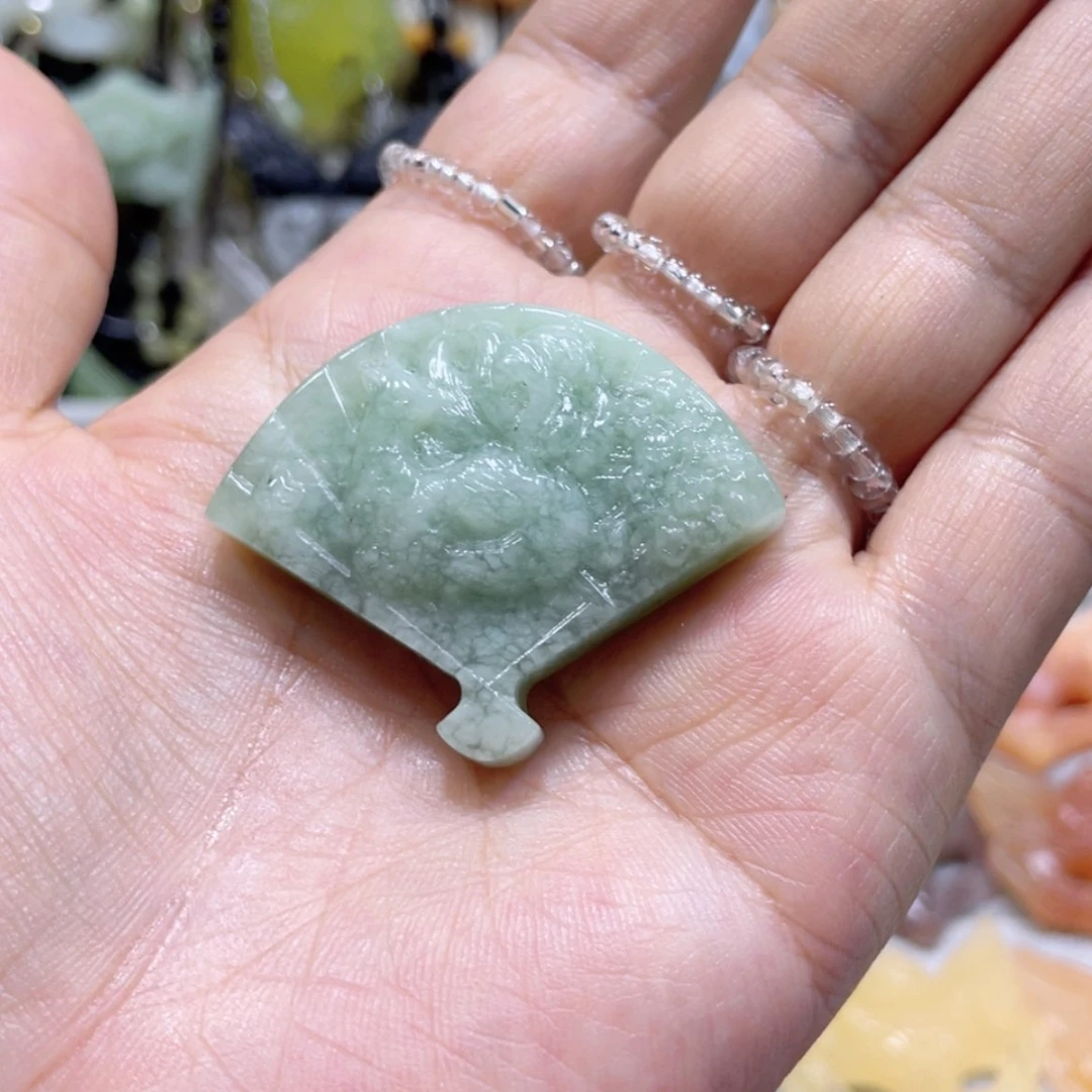 【闪购商品】蛇纹石玉未镶嵌颈饰55吊坠