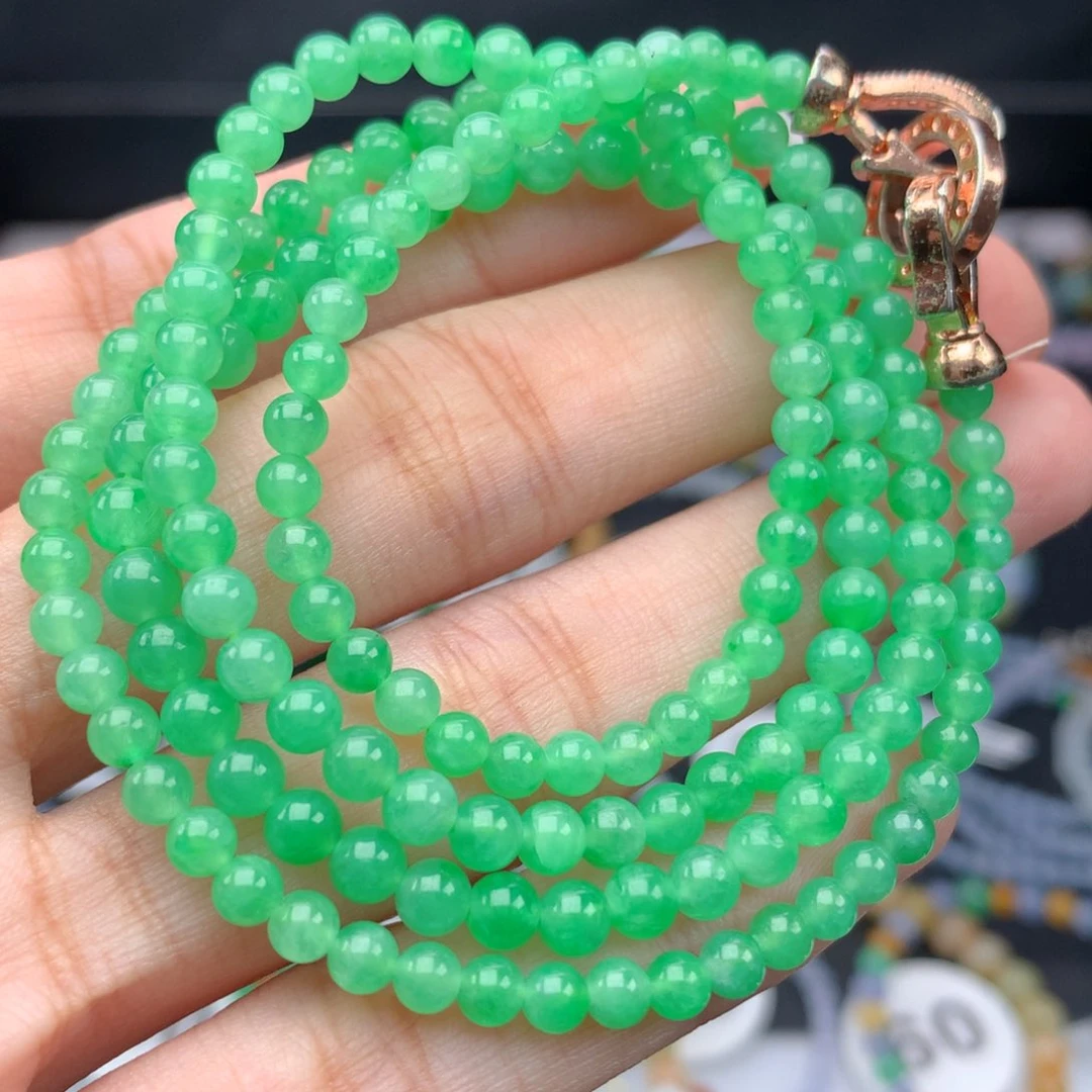 翡翠手链未镶嵌卡