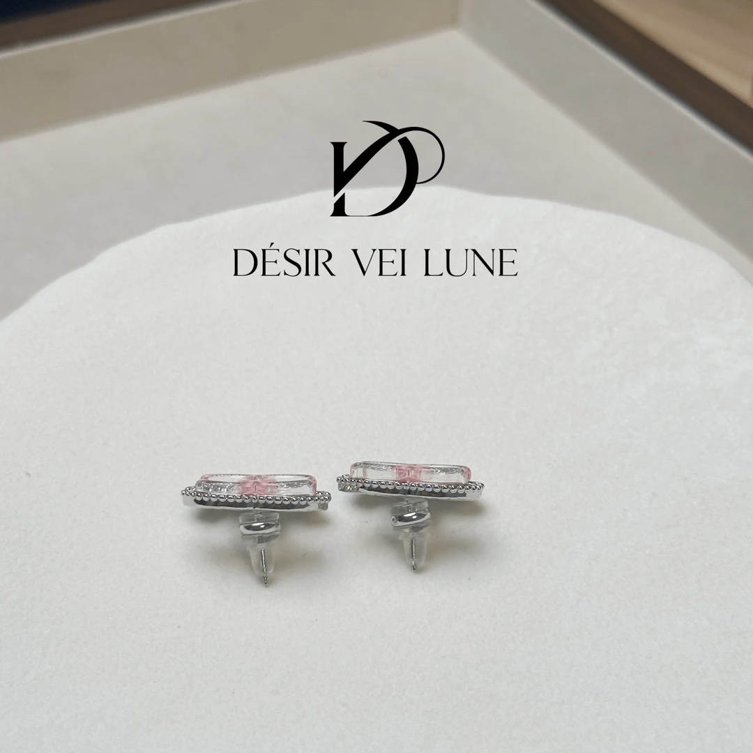 铜合金树脂耳饰 耳钉气质6191