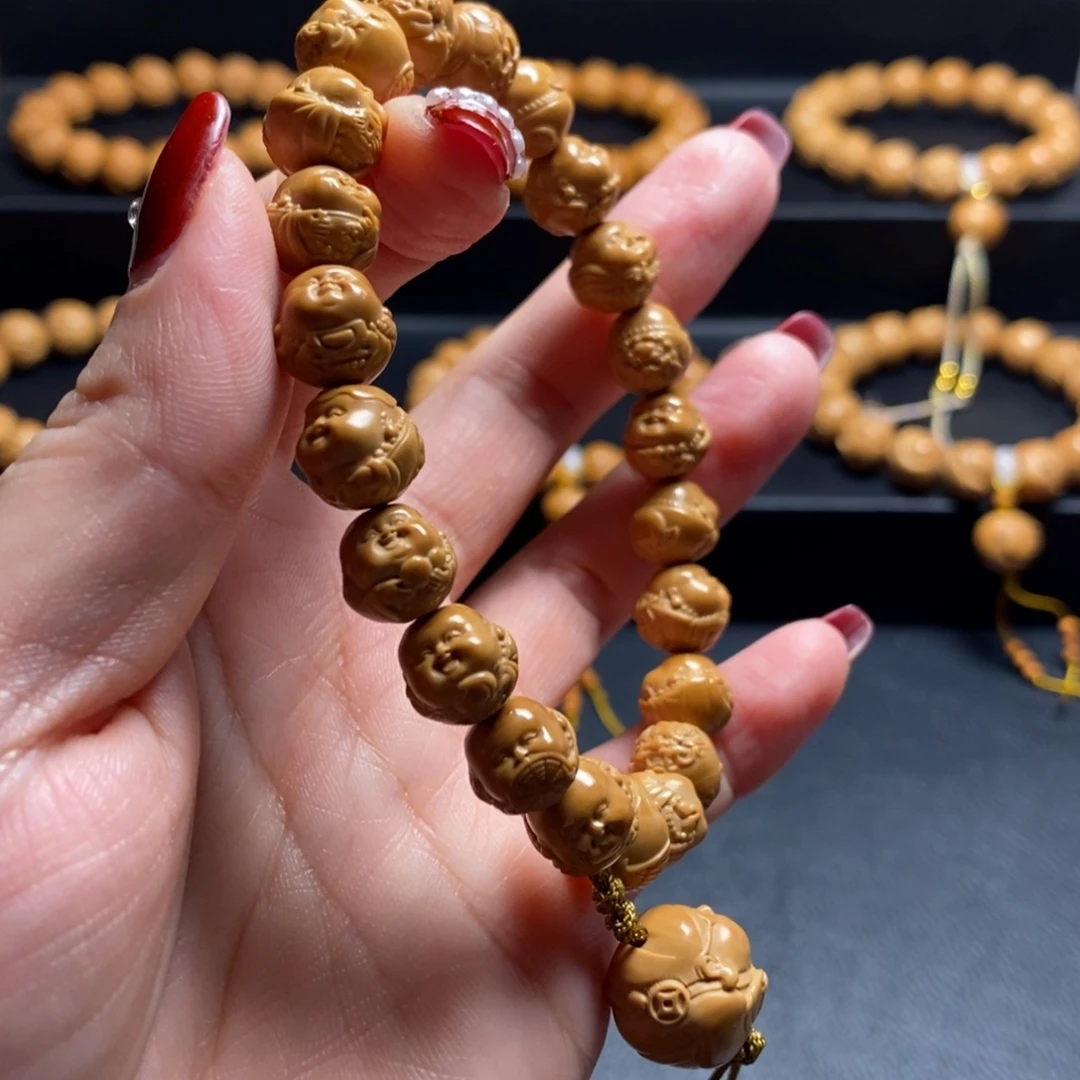 手串猴头核桃瑞兽弥勒10+