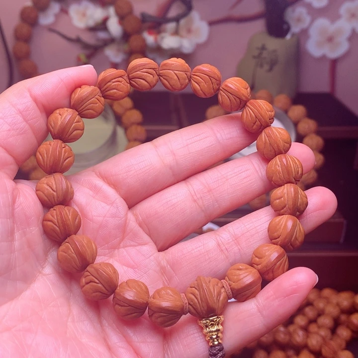 桃核手串爱****耳龙纹桃核