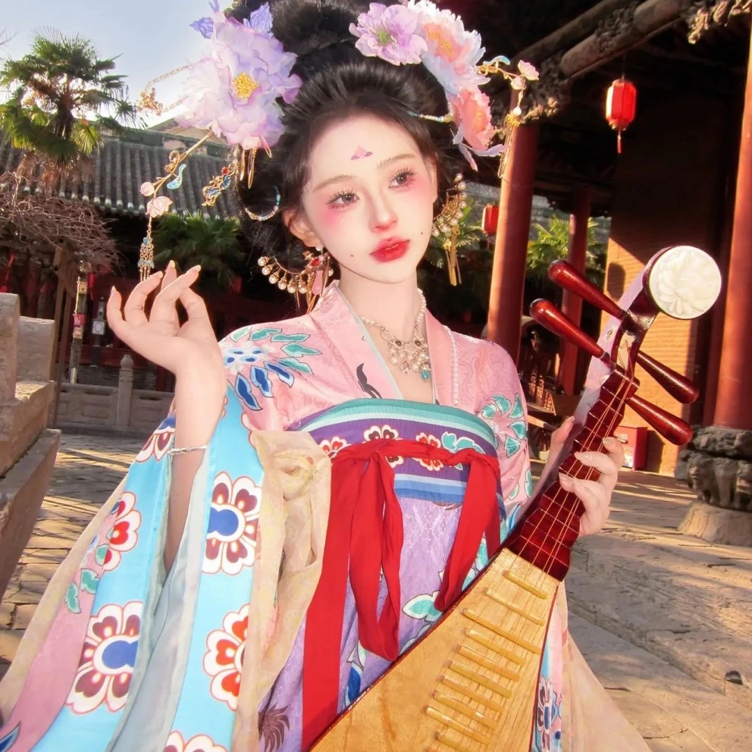 青泠谷仿汉服原创套装魏晋五代神仙唐制改良传统服饰秋冬复原显瘦