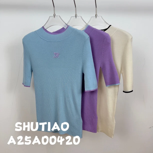 【SHUTIAO】2024秋冬：新款小众设计款T恤A25A00420