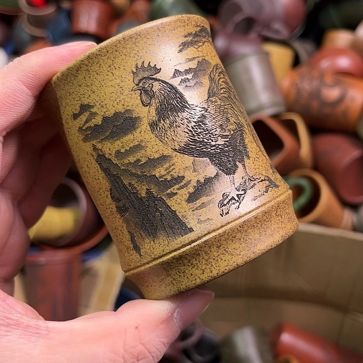 紫砂茶杯全手工紫砂主人杯