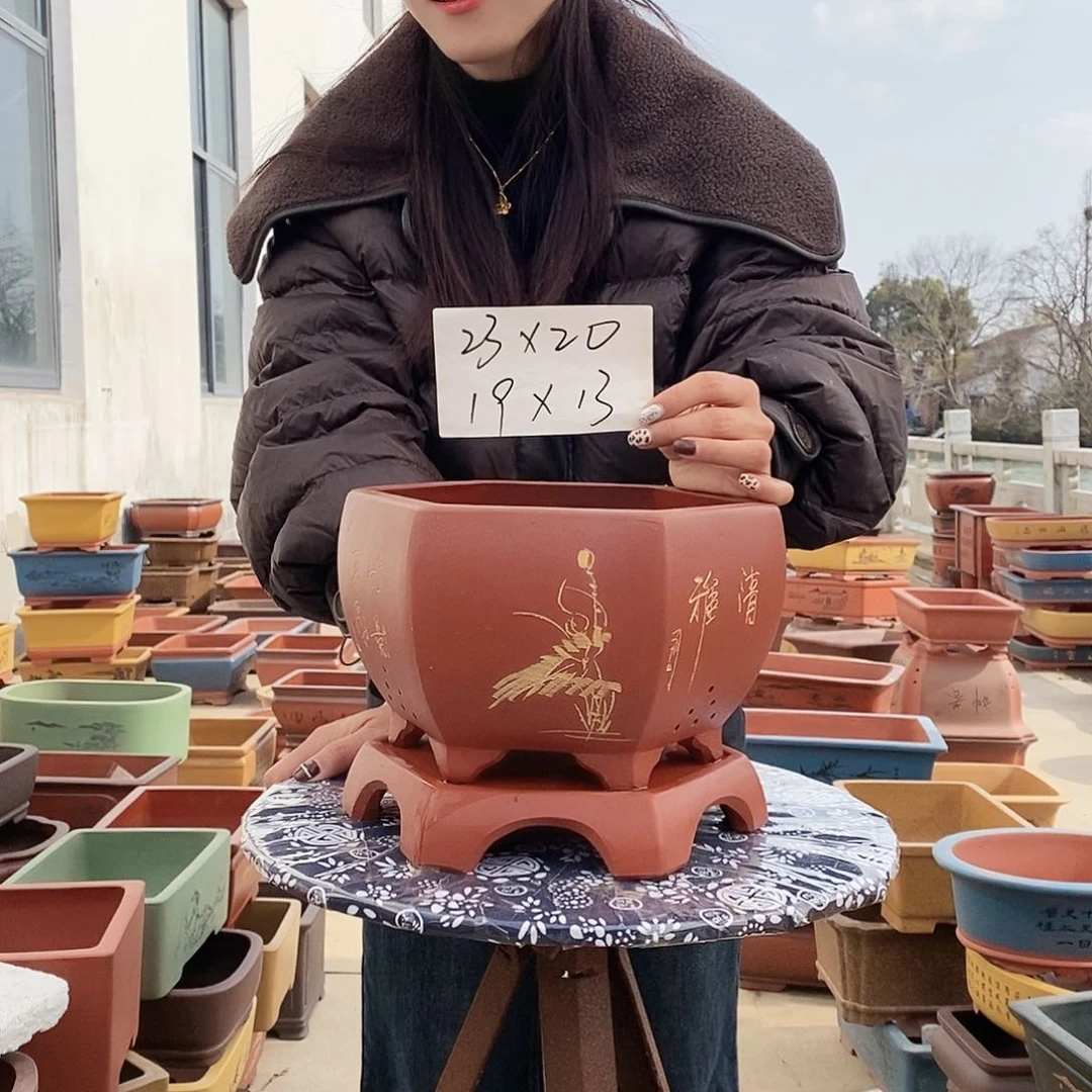 紫砂花盆紫砂花盆