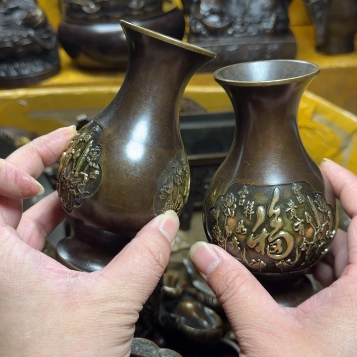 铜器摆件收收收收