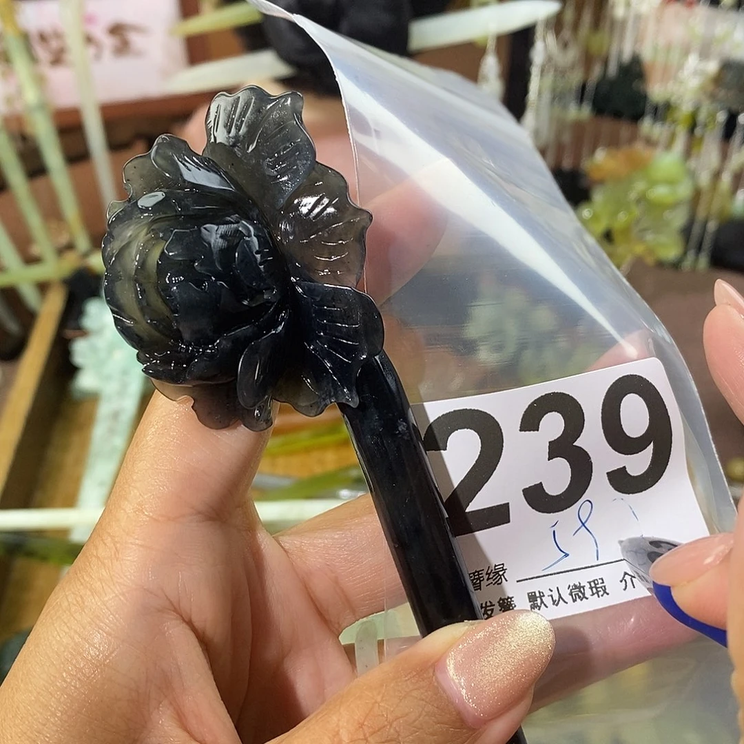 j***r蛇纹石玉未镶嵌发饰