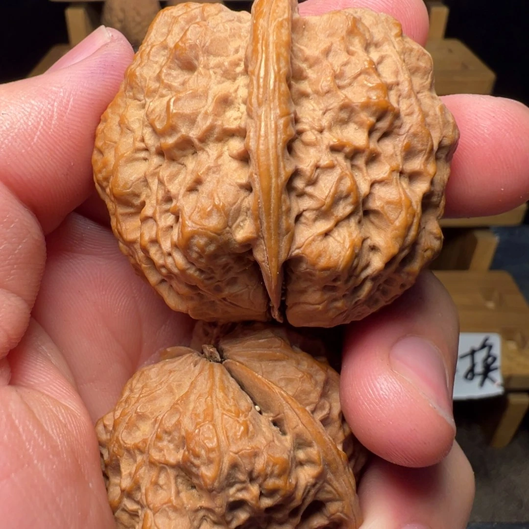 文玩核桃吊坠四方蟾43mm