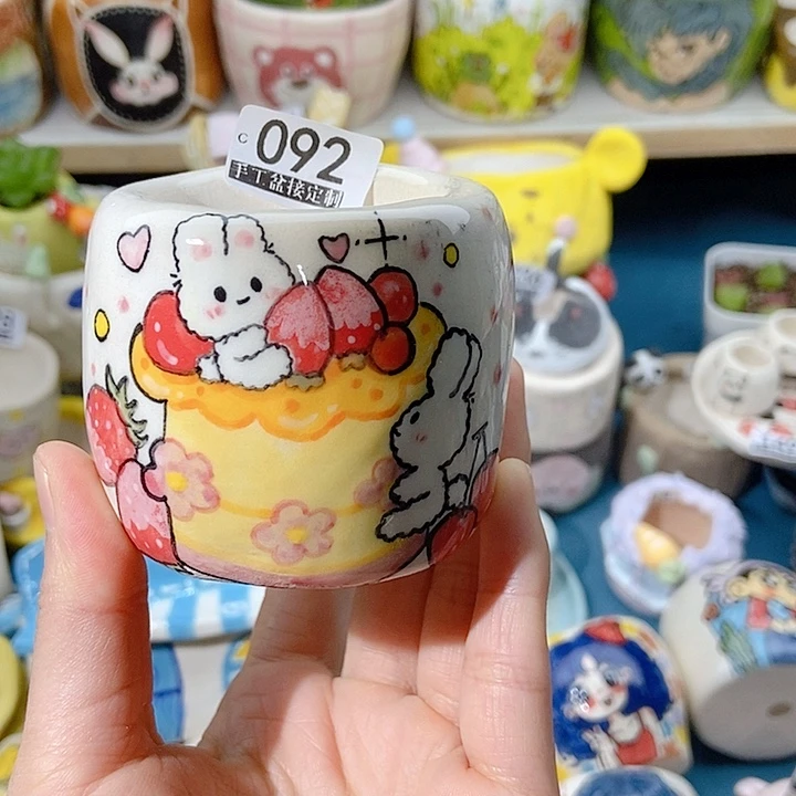 大舅手工手绘盆092