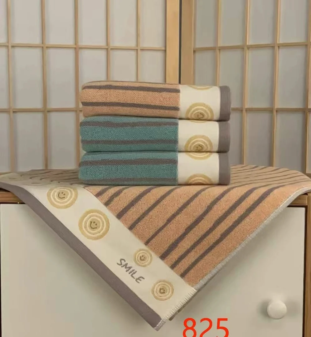 纯棉成人毛巾全棉洗脸洗澡家用深色耐脏条纹男士柔软吸水