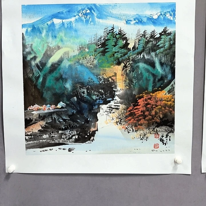 国画亲笔手绘放心去藏